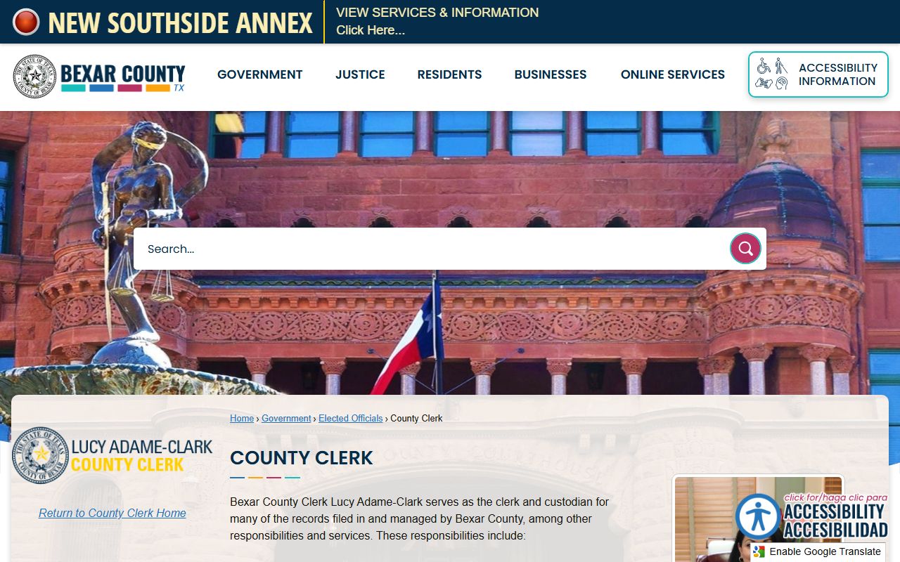bexar county clerk main office