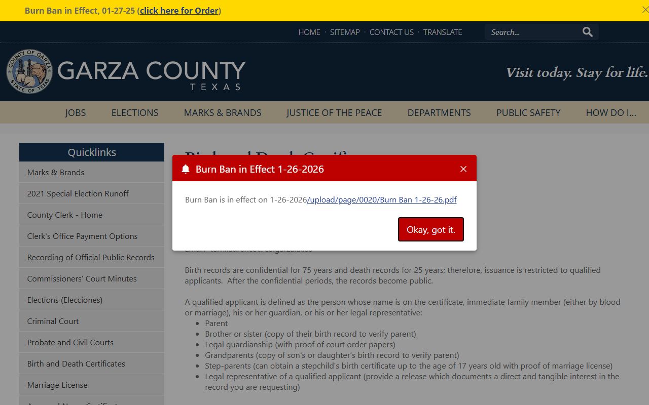garza county death records