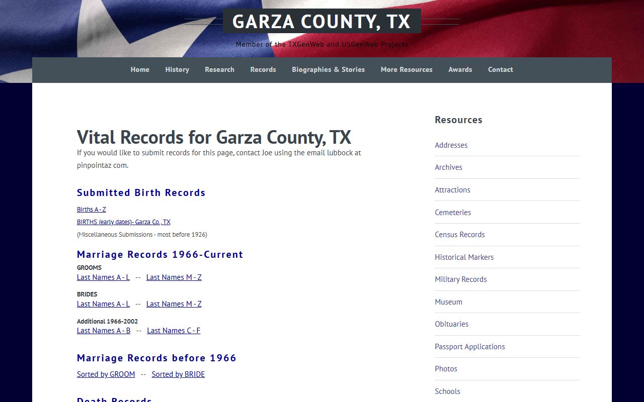garza county death records