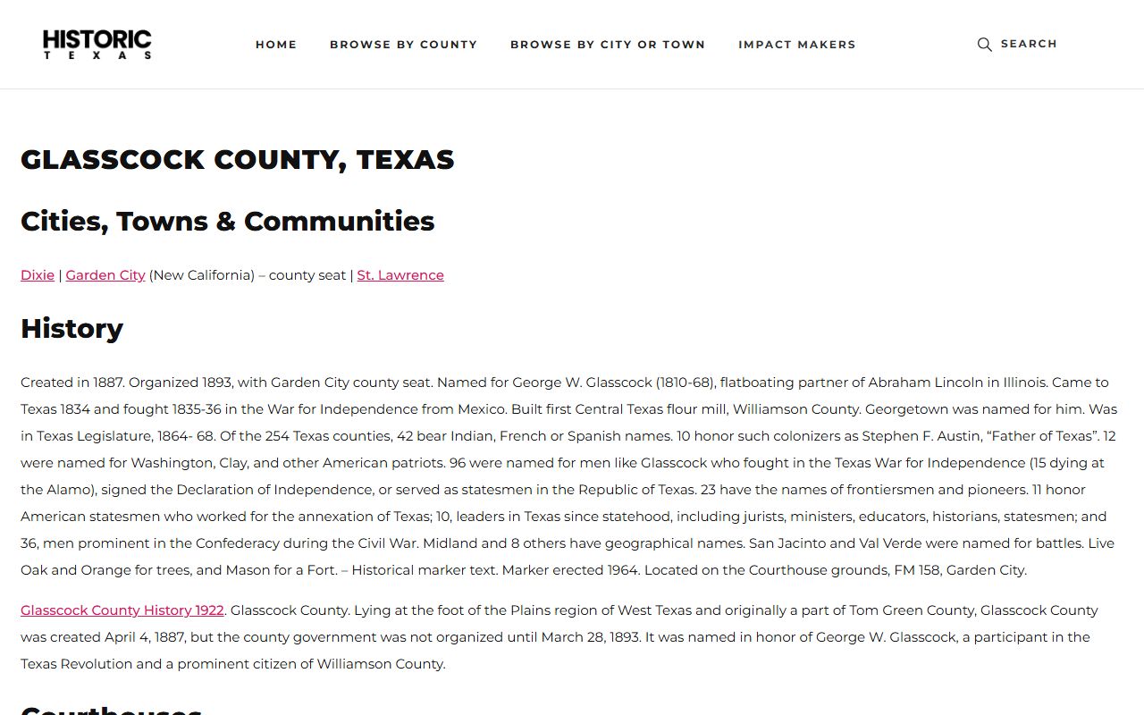 glasscock county death records