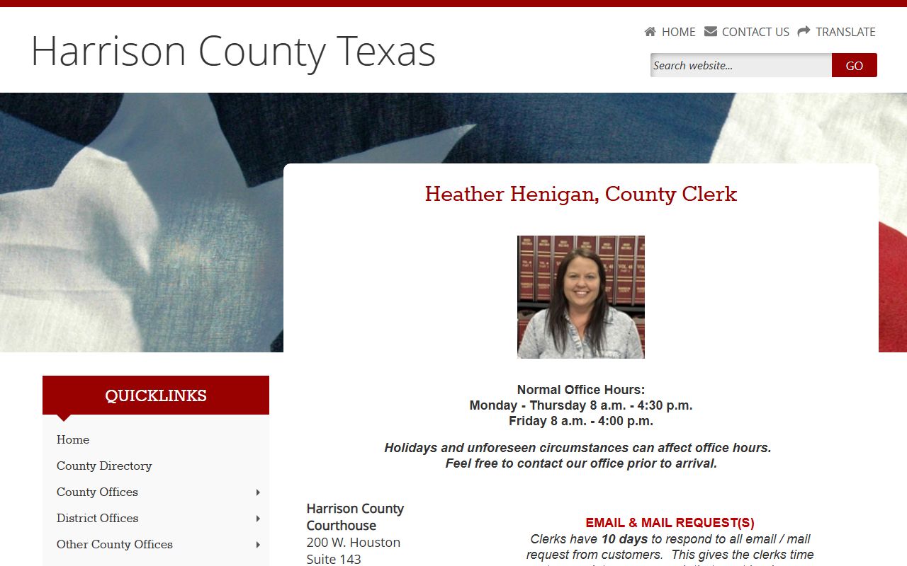 harrison county death records