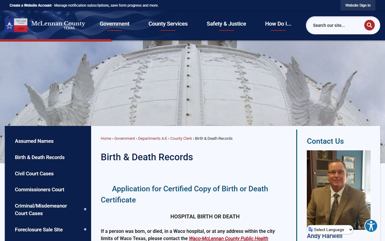 mclennan county death records