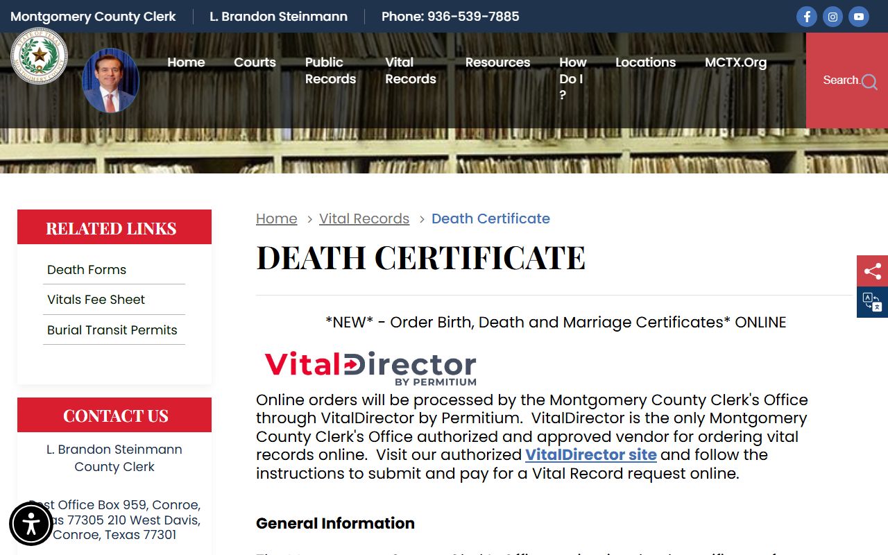 montgomery county death records