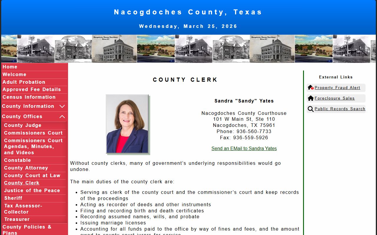nacogdoches county death records