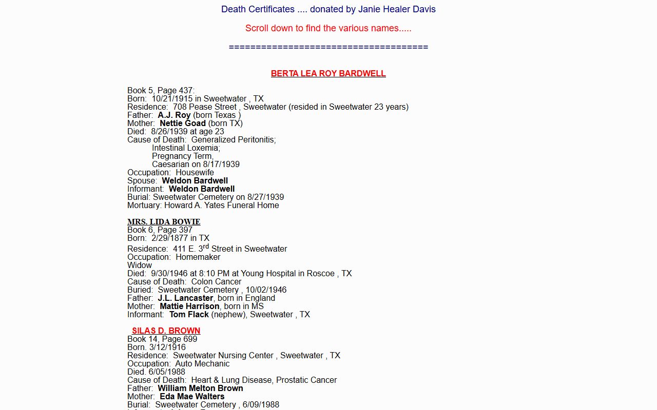 nolan county death records