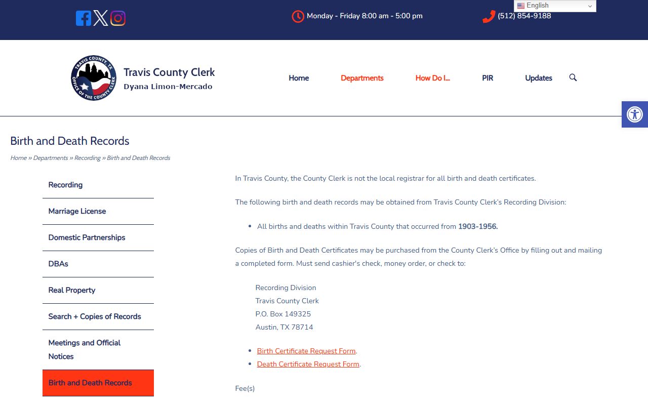 travis county death records