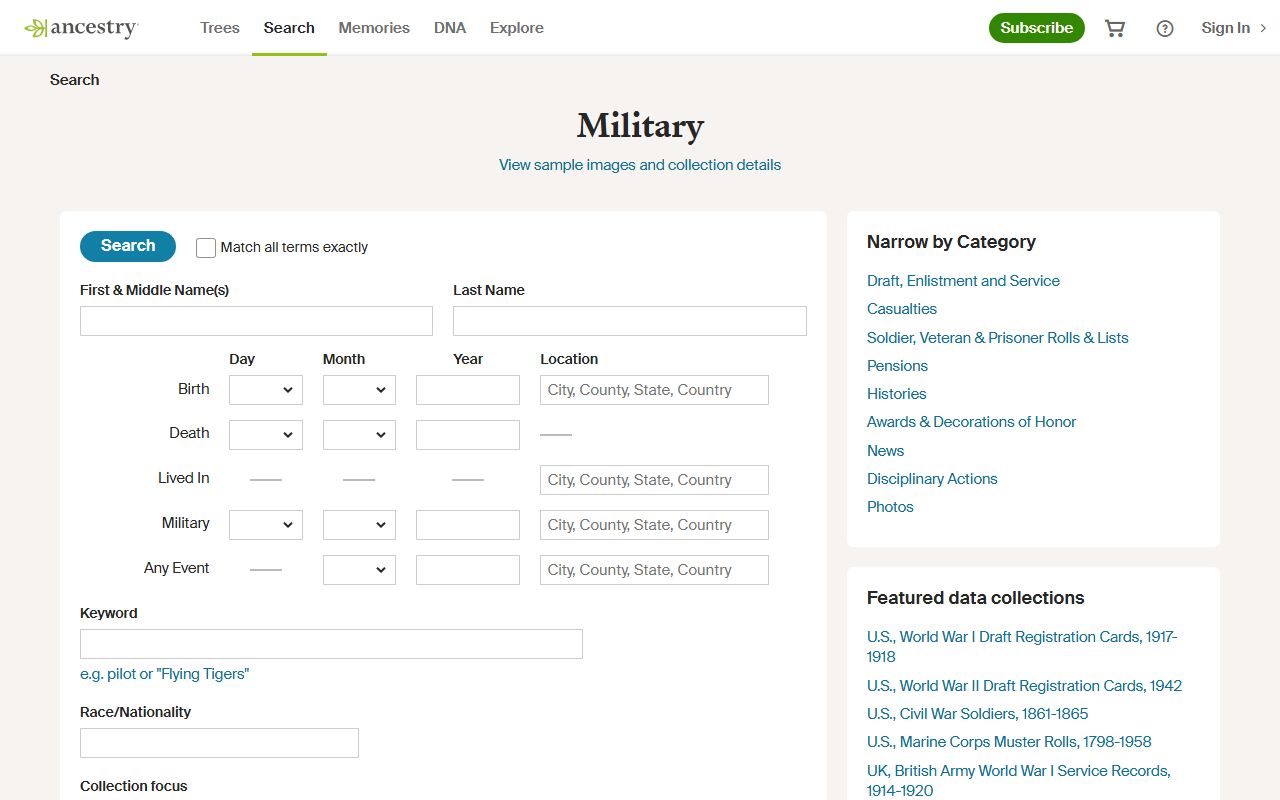 Ancestry.com Texas death records database for genealogical research